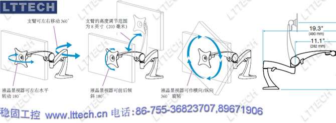 LCD液晶显示器伸缩折叠器