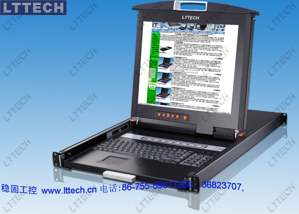双滑轨KVM切换器,双滑轨KVM Switch多电脑切换器,双滑轨KVM智能切换器